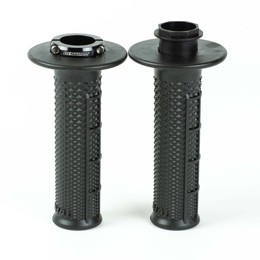 Renthal Lock-On Grips MX-R Works Tapered Half Waffle Aramid For KTM XCW-F 450 2022-2023